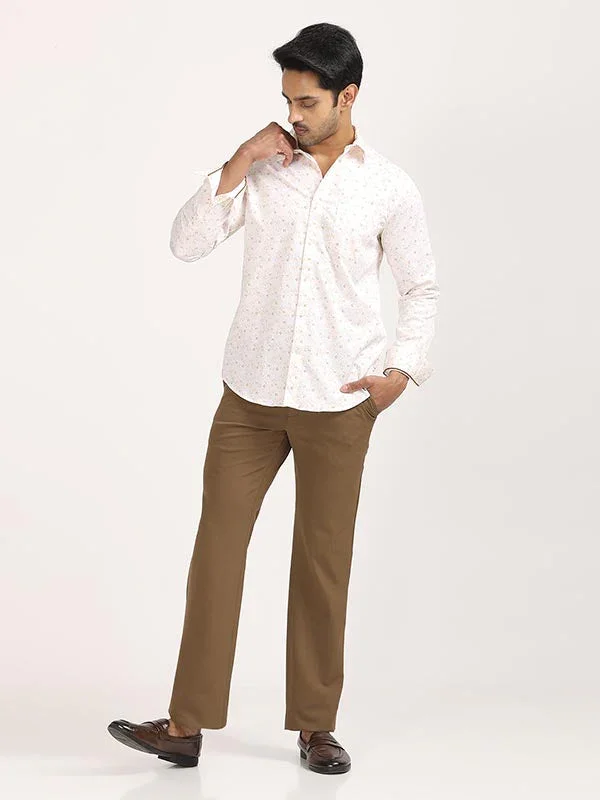 Men's Printed Full Sleeves Cotton Stretch Shirt - Image 7