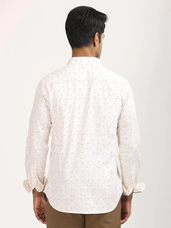 Men's Printed Full Sleeves Cotton Stretch Shirt - Image 8