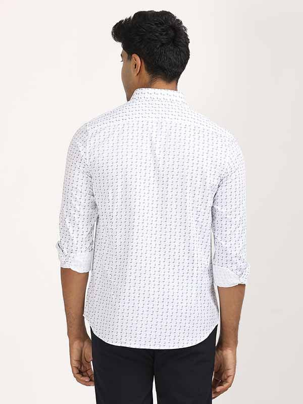Men's Printed Full Sleeves Cotton Stretch Shirt - Image 4