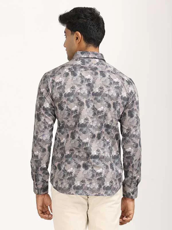 Men's Printed Full Sleeves Cotton Stretch Shirt - Image 5