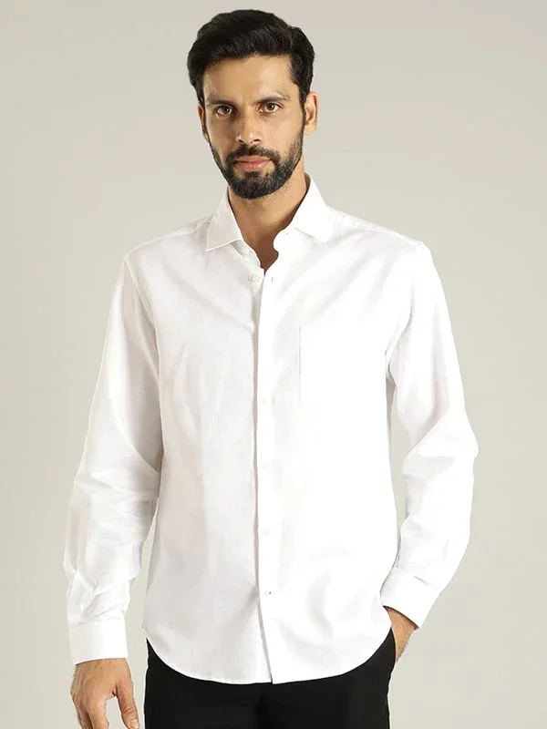 Men's Printed Full Sleeves Linen Shirt