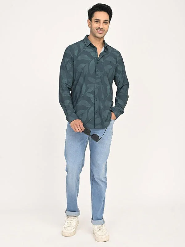 Men's Printed Full Sleeves Polyester Blend Shirt - Image 10