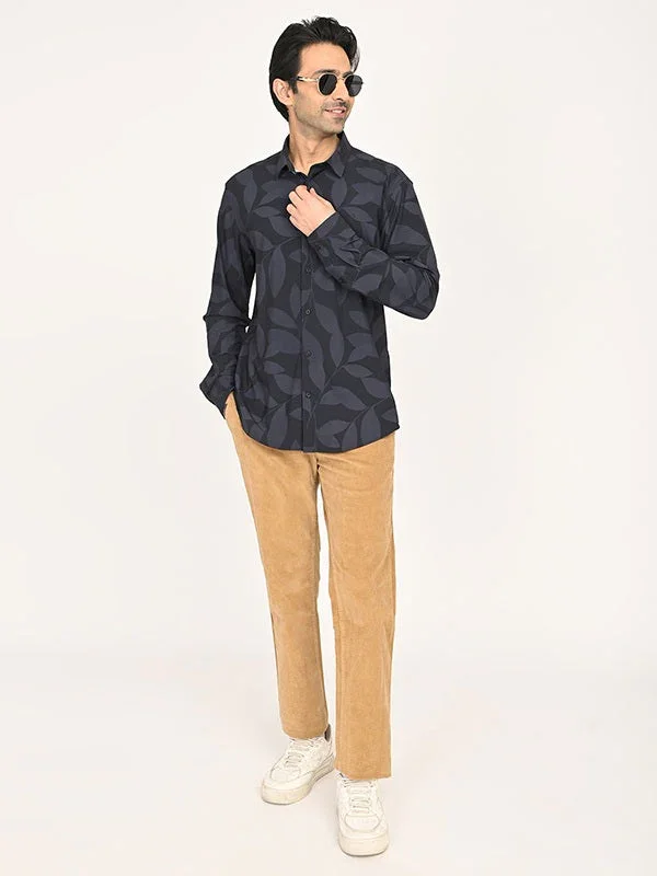 Men's Printed Full Sleeves Polyester Blend Shirt - Image 5
