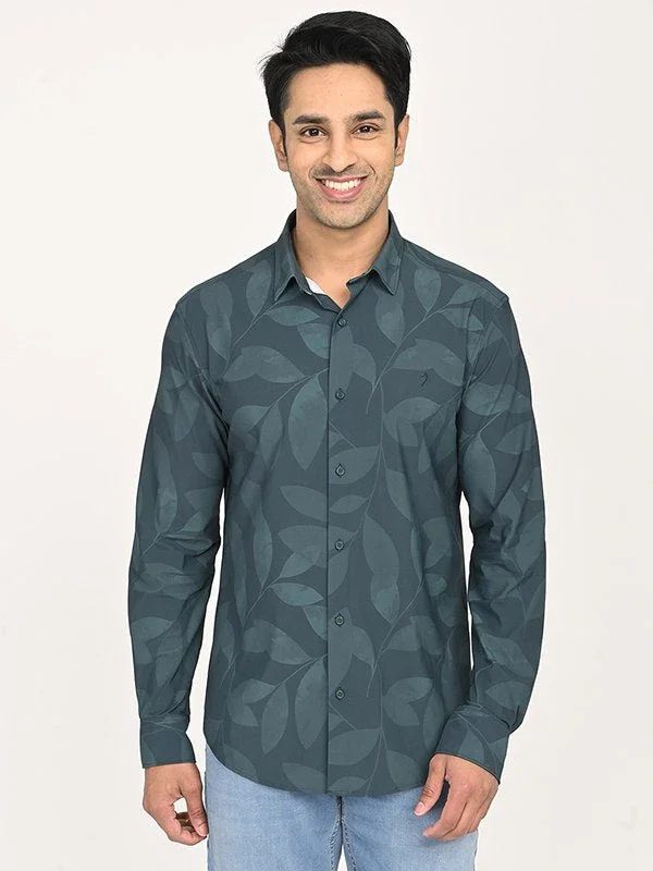 Men's Printed Full Sleeves Polyester Blend Shirt - Image 6