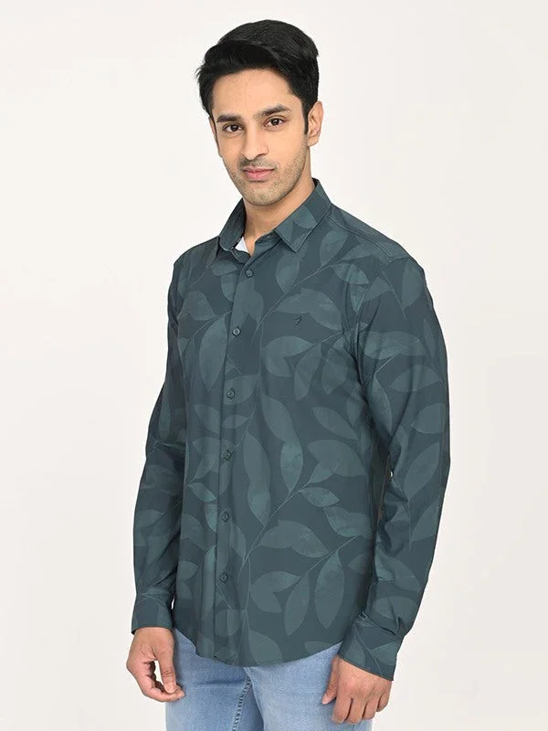 Men's Printed Full Sleeves Polyester Blend Shirt - Image 7