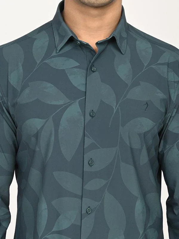 Men's Printed Full Sleeves Polyester Blend Shirt - Image 8