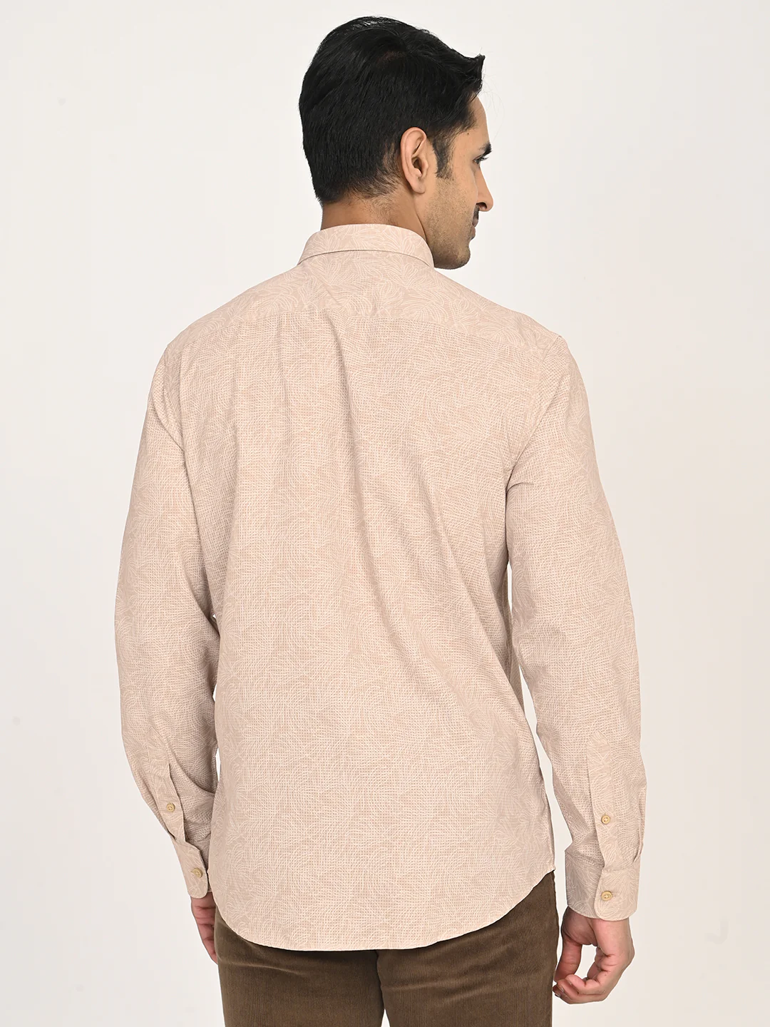 Men'ss Printed Full Sleeves Polyester Shirt - Image 4