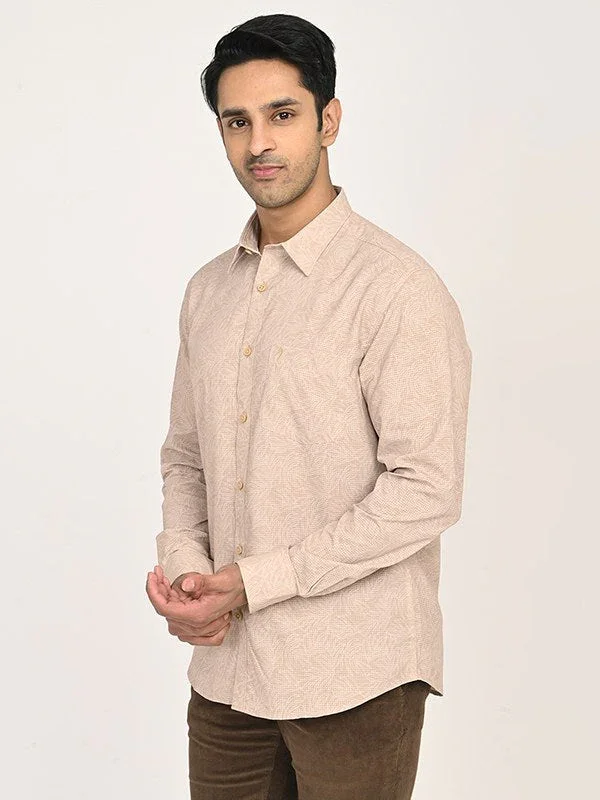 Men's Printed Full Sleeves Polyester Shirt - Image 2