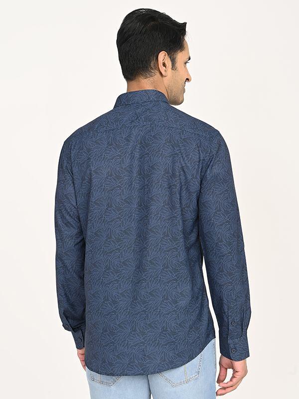 Men's Printed Full Sleeves Polyester Shirt - Image 9