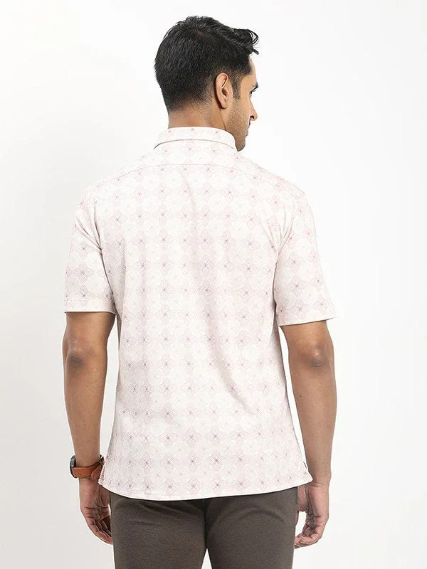 Men's Printed Half Sleeves Cotton Blend Shirt - Image 10