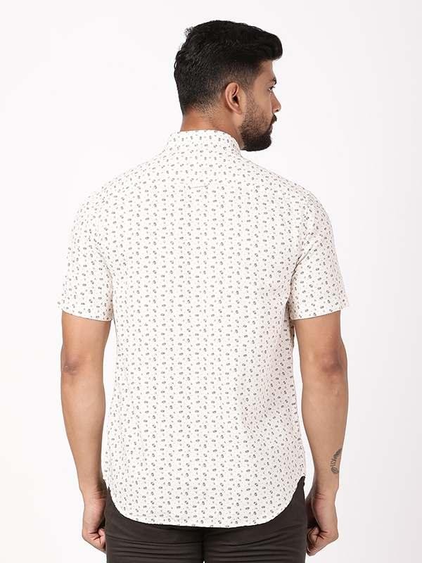 Men's Printed Half Sleeves Cotton Blend Shirt - Image 4