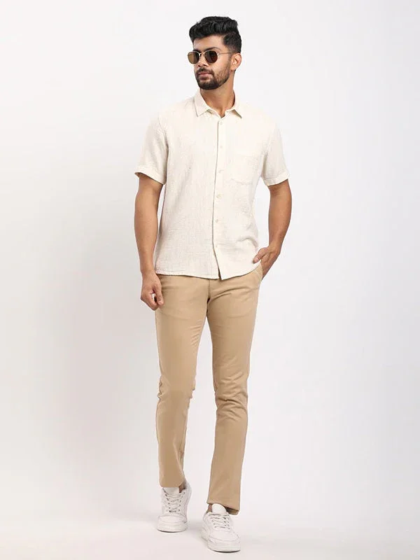 Men's Printed Half Sleeves Cotton Blend Shirt - Image 10