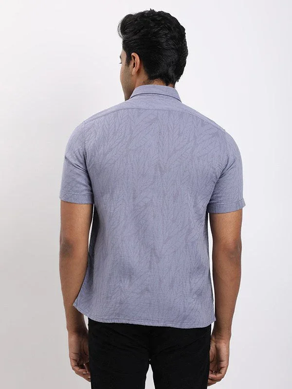 Men's Printed Half Sleeves Cotton Blend Shirt - Image 4