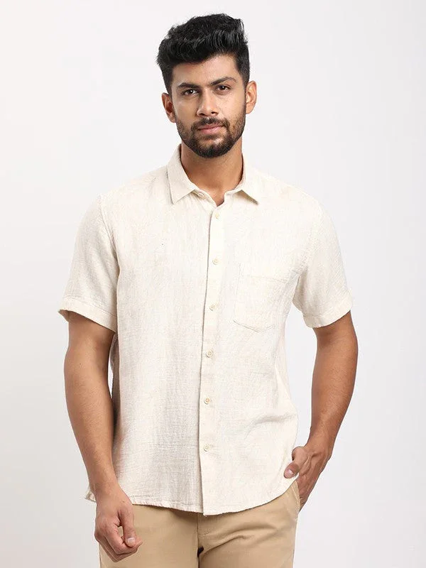 Men's Printed Half Sleeves Cotton Blend Shirt - Image 6
