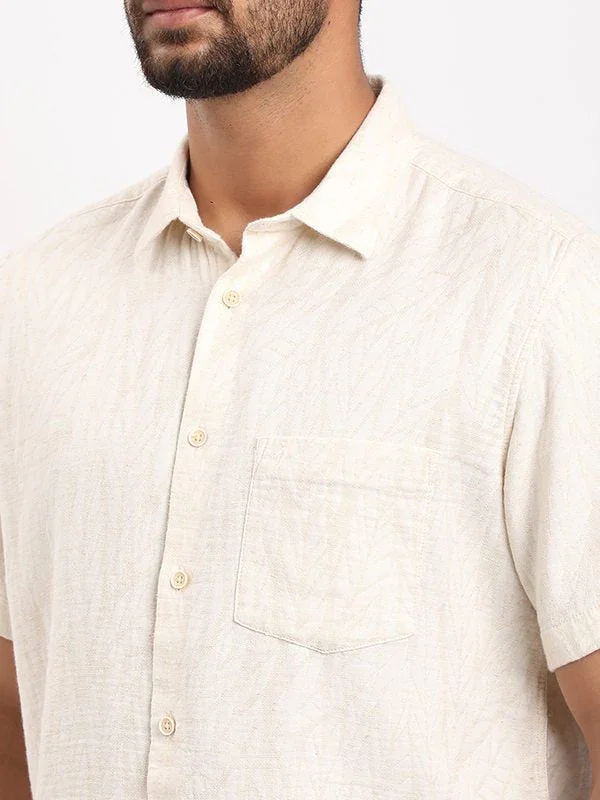 Men's Printed Half Sleeves Cotton Blend Shirt - Image 8