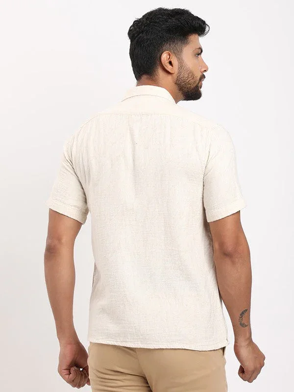 Men's Printed Half Sleeves Cotton Blend Shirt - Image 9