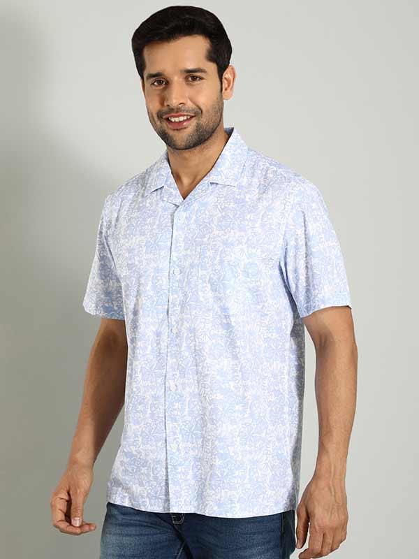 Men's Printed Half Sleeves Cotton Shirt - Image 3