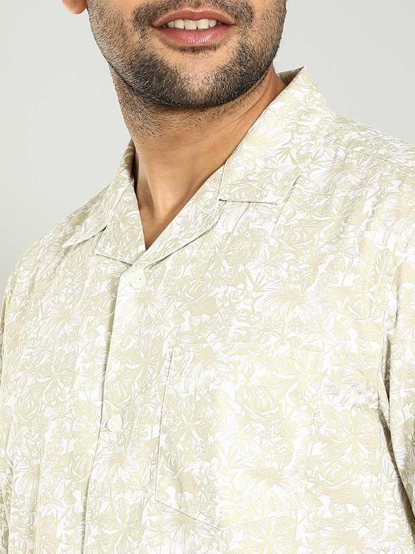 Men's Printed Half Sleeves Cotton Shirt - Image 8