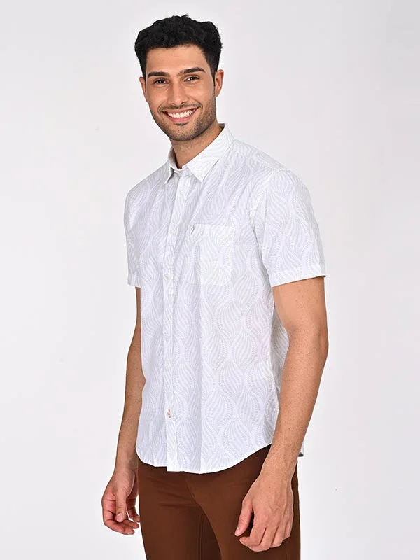 Men's Printed Half Sleeves Cotton Shirt - Image 2