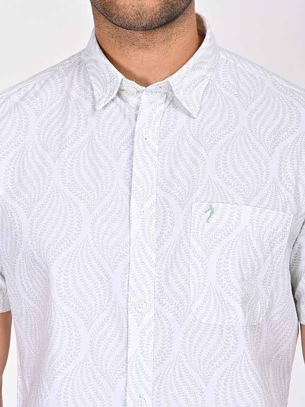 Men's Printed Half Sleeves Cotton Shirt - Image 3