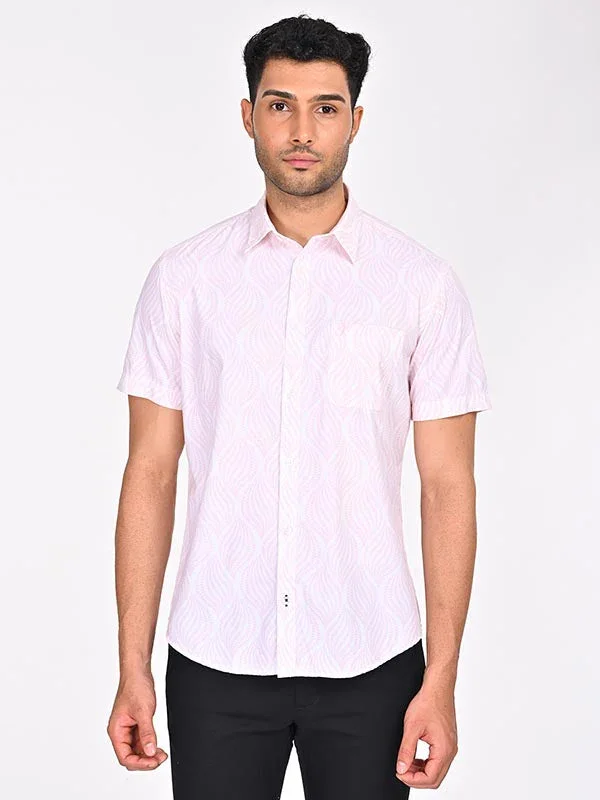 Men's Printed Half Sleeves Cotton Shirt - Image 5