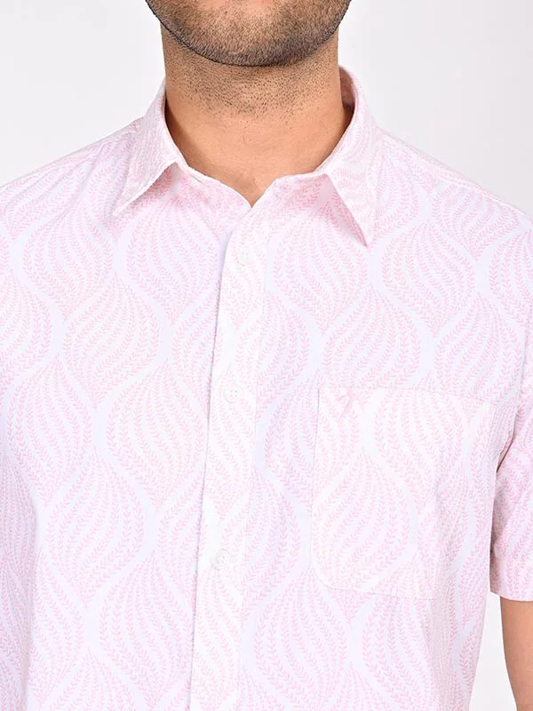 Men's Printed Half Sleeves Cotton Shirt - Image 7