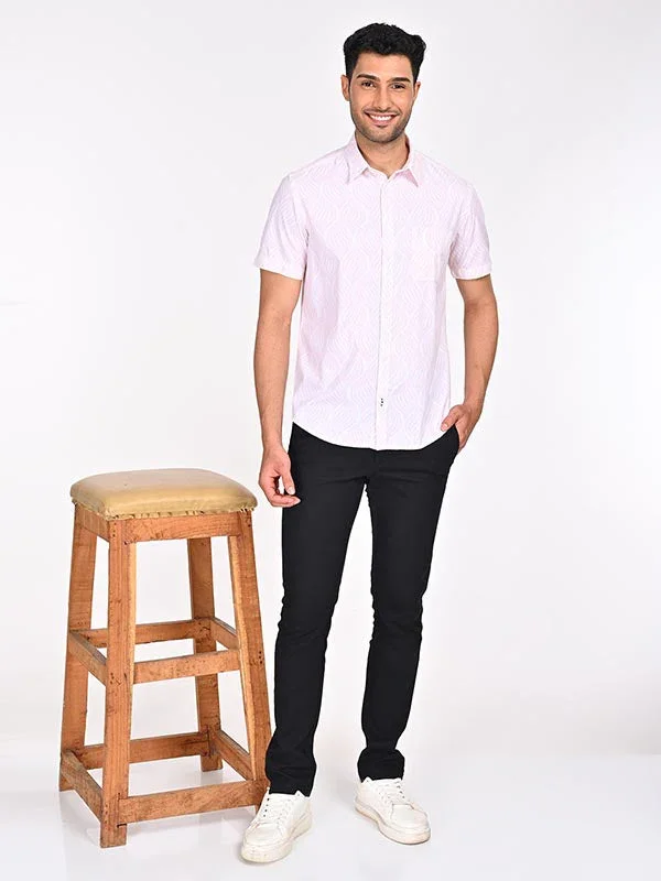 Men's Printed Half Sleeves Cotton Shirt - Image 8