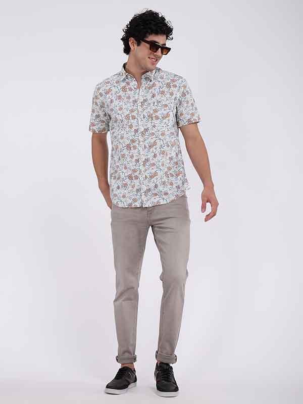 Men's Printed Half Sleeves Cotton Shirt - Image 4