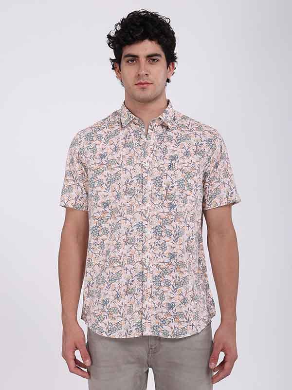 Men's Printed Half Sleeves Cotton Shirt - Image 5