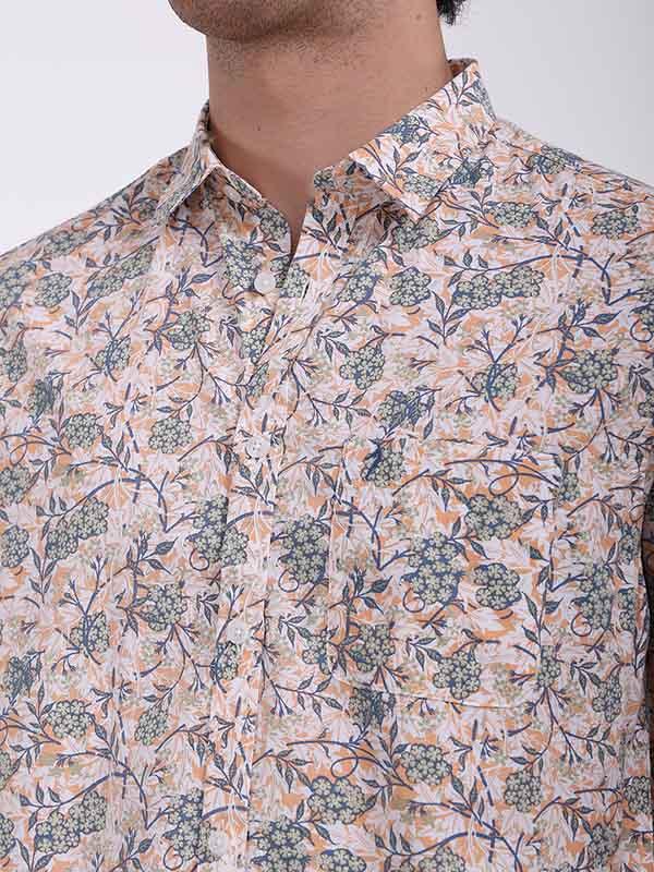 Men's Printed Half Sleeves Cotton Shirt - Image 7