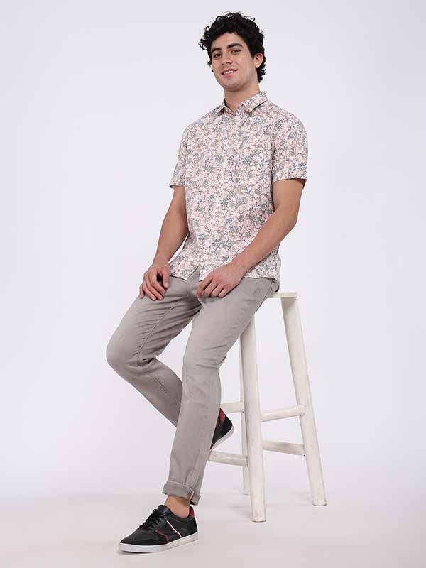 Men's Printed Half Sleeves Cotton Shirt - Image 8
