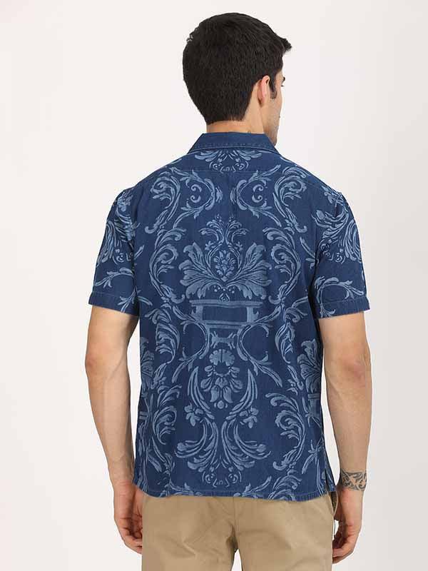 Men's Printed Half Sleeves Cotton Shirt - Image 5