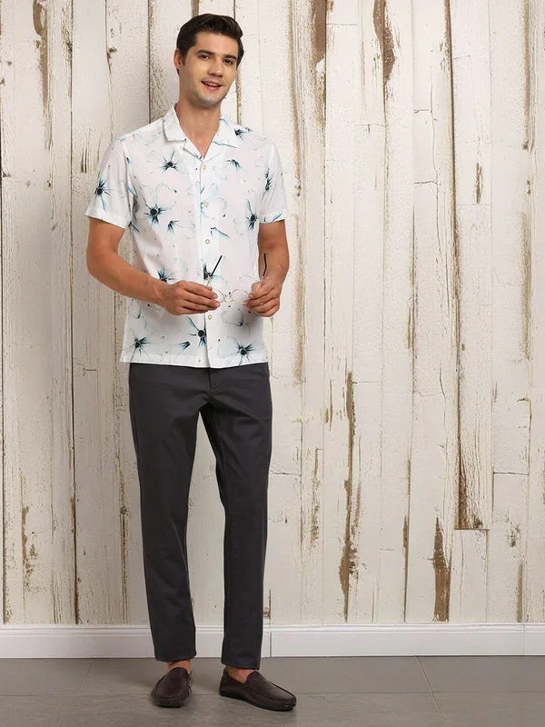 Men's Printed Half Sleeves Cotton Shirt
