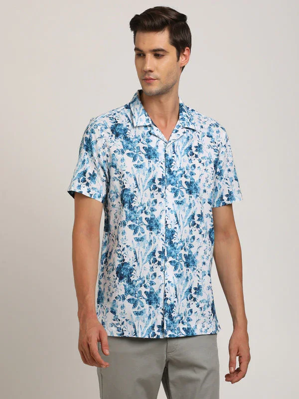 Men's Printed Half Sleeves Cotton Shirt - Image 2
