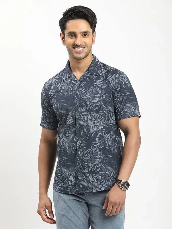 Men's Printed Half Sleeves Cotton Shirt