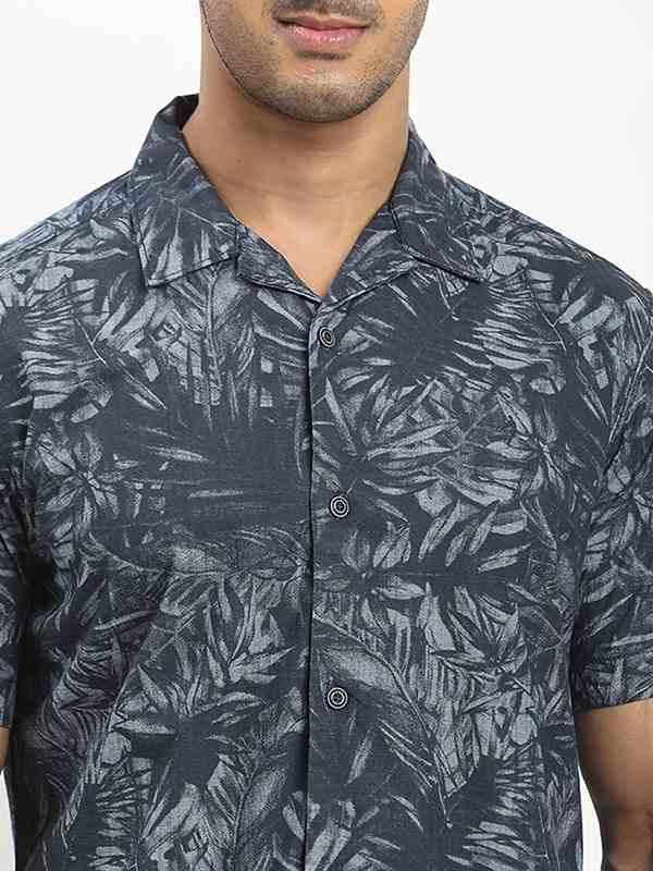 Men's Printed Half Sleeves Cotton Shirt - Image 3