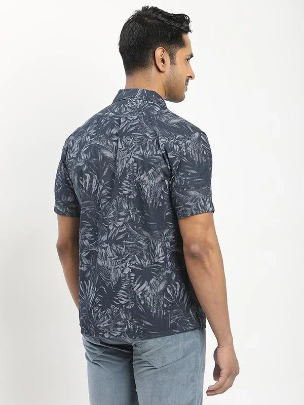 Men's Printed Half Sleeves Cotton Shirt - Image 5