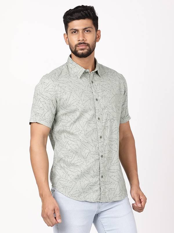 Men's Printed Half Sleeves Cotton Shirt - Image 2