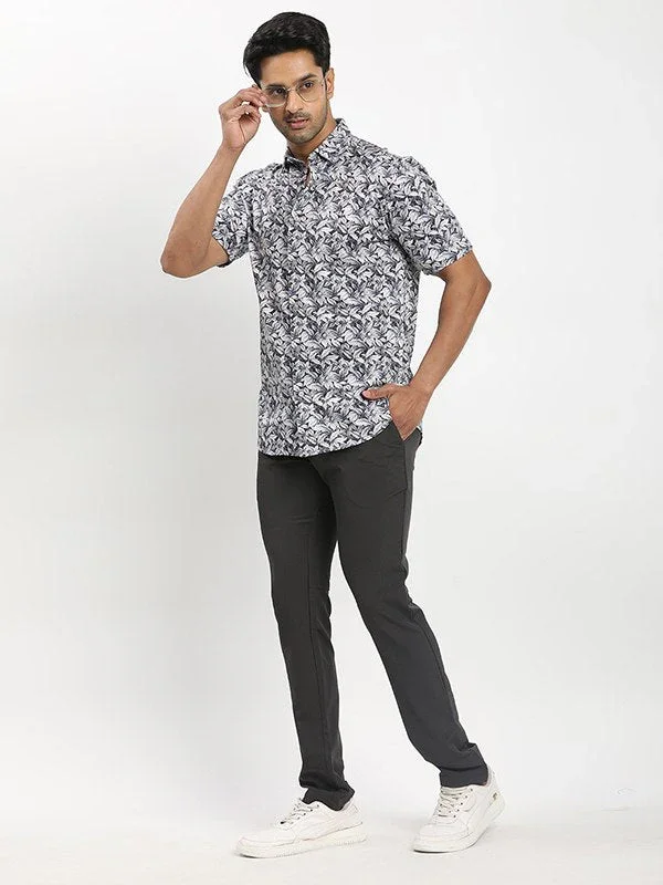 Men's Printed Half Sleeves Cotton Shirt - Image 4