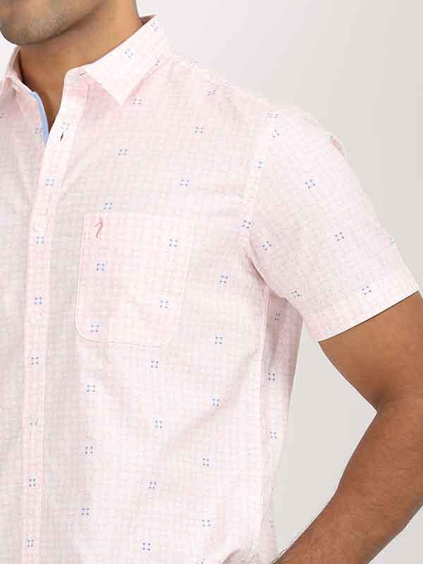 Men's Printed Half Sleeves Cotton Shirt - Image 2