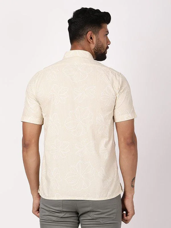 Men's Printed Half Sleeves Cotton Shirt - Image 4