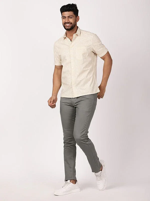 Men's Printed Half Sleeves Cotton Shirt - Image 5