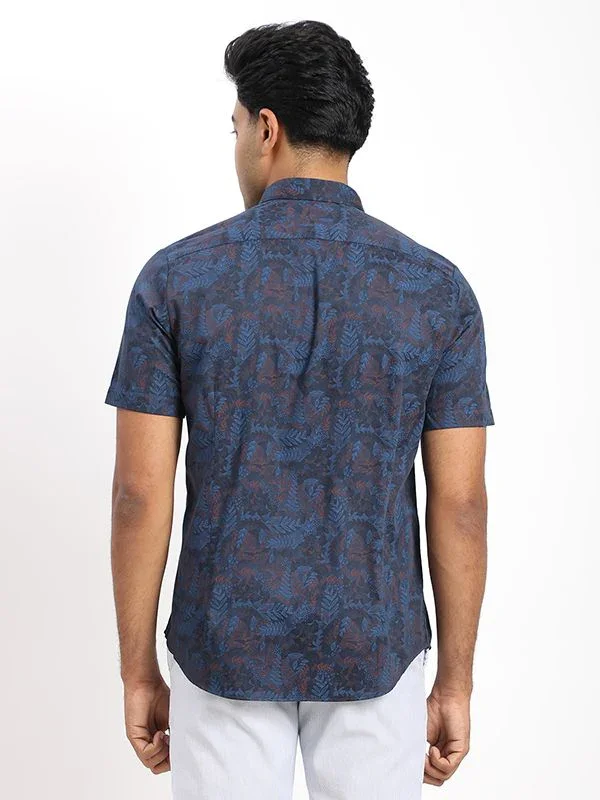 Men's Printed Half Sleeves Cotton Shirt - Image 4