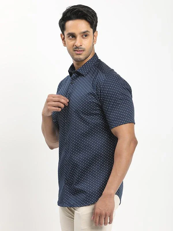 Men's Printed Half Sleeves Cotton Shirt - Image 2