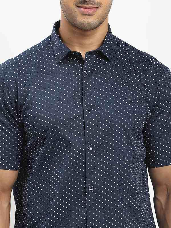 Men's Printed Half Sleeves Cotton Shirt - Image 3