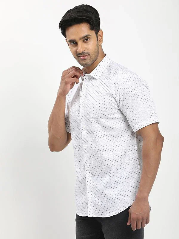 Men's Printed Half Sleeves Cotton Shirt - Image 7