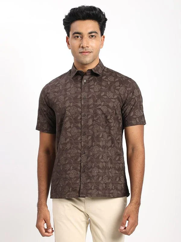Men's Printed Half Sleeves Cotton Shirt