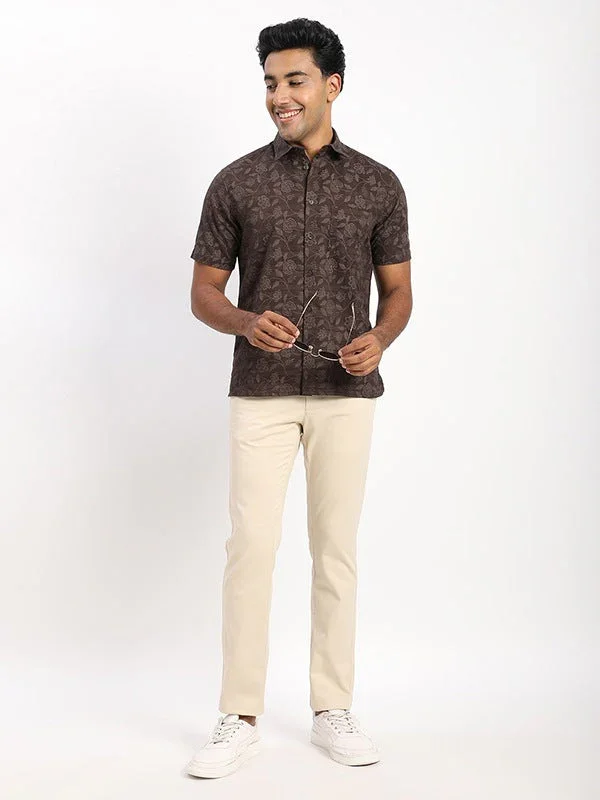 Men's Printed Half Sleeves Cotton Shirt - Image 5
