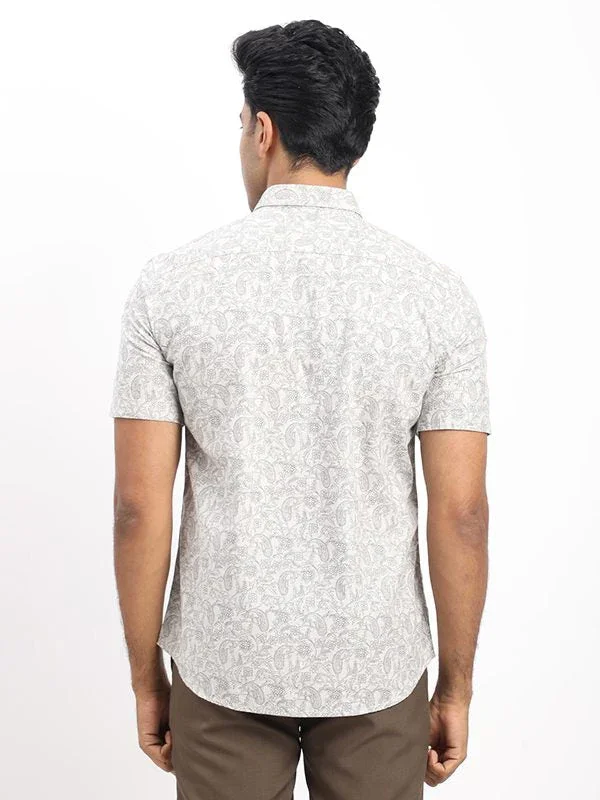 Men's Printed Half Sleeves Cotton Shirt - Image 4