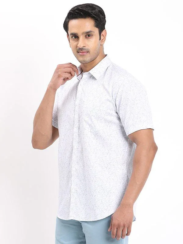 Men's Printed Half Sleeves Cotton Shirt - Image 2